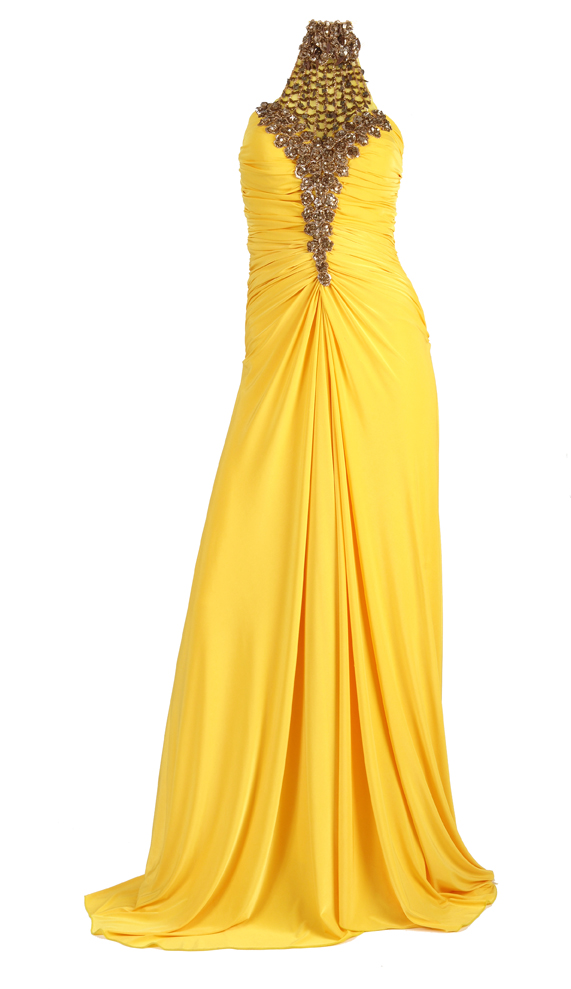 Yellow Dress by Gaiora AED3300 at United Designers